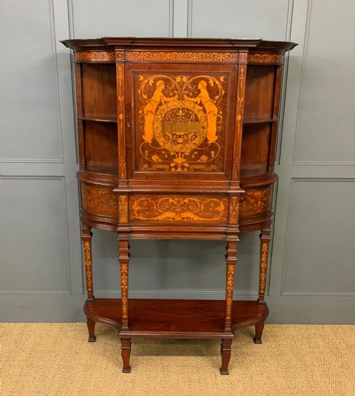 Art Nouveau Marquetry Inlaid Cabinet