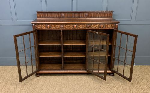 fig 1. Waring and Gillow Oak Bookcase