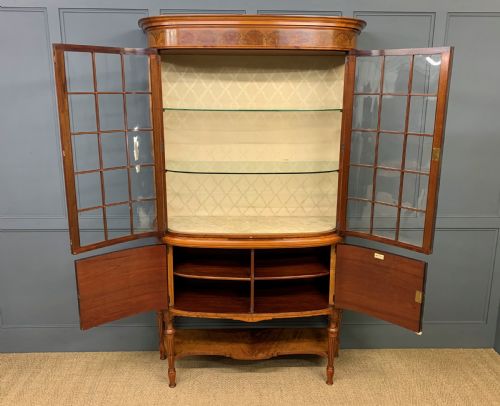 fig 3. Maple and Co Inlaid Satinwood Display Cabinet