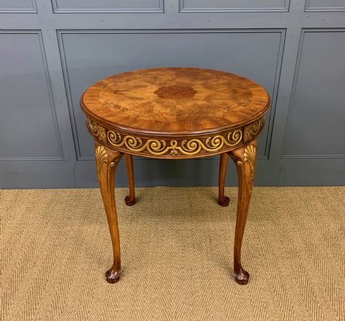 Burr Walnut Centre Table by Waring and Gillow