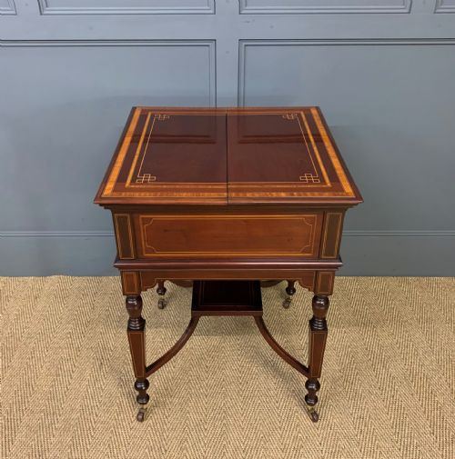 Inlaid Mahogany "Surprise" Drinks Table