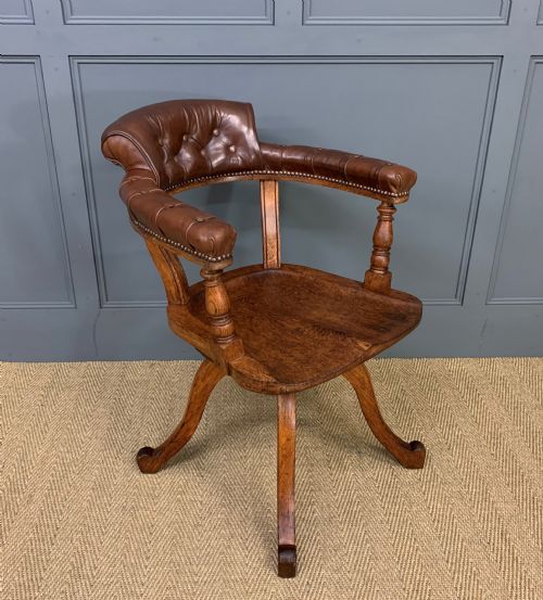 Revolving Desk Chair by Jas Shoolbred and Co.