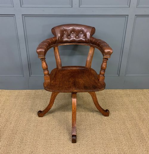fig 1. Revolving Desk Chair by Jas Shoolbred and Co.