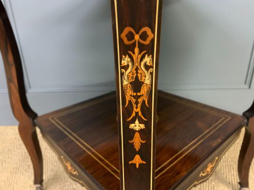 fig 2. Inlaid Rosewood Table by James Shoolbred