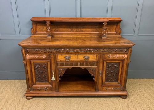 Impressive Scottish Victorian Burr Walnut Sideboard