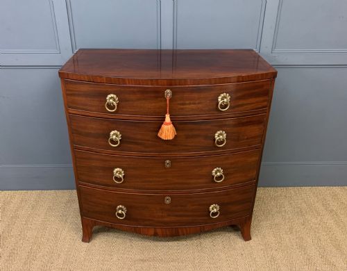 Regency Mahogany Bow Fronted Chest of Drawers
