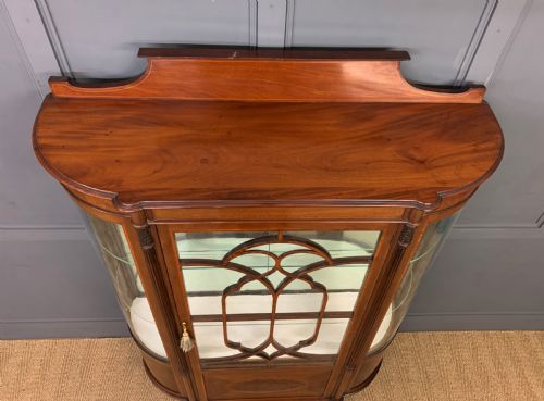 fig 4. Inlaid Mahogany Display Cabinet by Jas Shoolbred