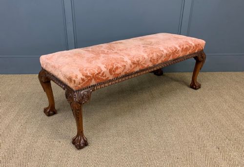 Chippendale Style Long Stool / Bench