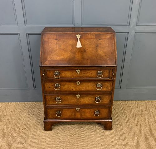 Georgian Style Burr Walnut Bureau