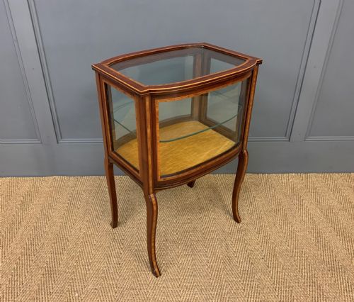Edwardian Inlaid Mahogany Bijouterie Cabinet