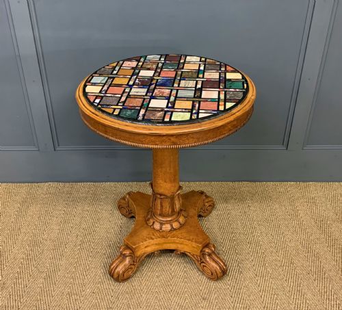William IV Marble Specimen Top Table