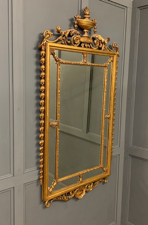 Neo Classical Adams Style Giltwood Mirror
