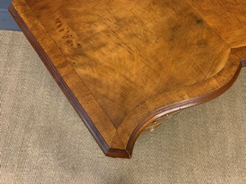 fig 3. Waring and Gillow Burr Walnut Serpentine Chest of Drawers