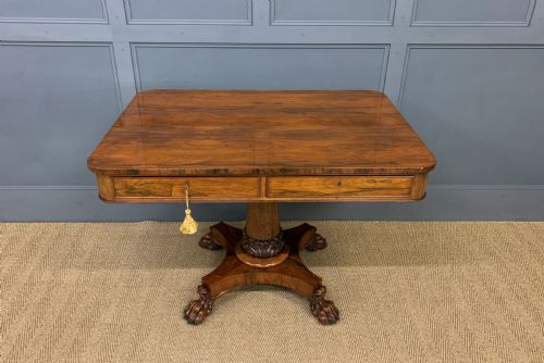 William IV Rosewood Library Table