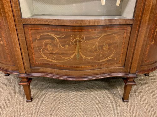 fig 1. Maple and Co Inlaid Mahogany Display Cabinet
