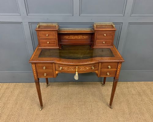 Edwardian Inlaid Mahogany Bonheur Du Jour