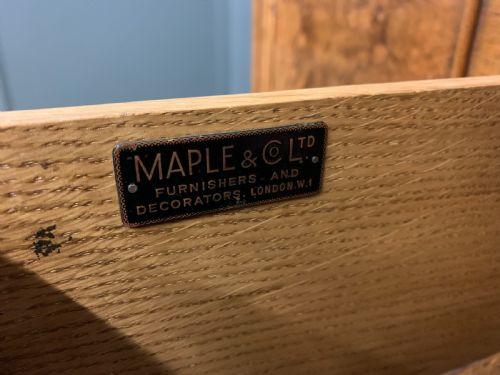 fig 4. Burr Walnut Dining Suite by Maple and Co