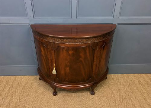 Mahogany Chippendale Style Demi Lune Commode