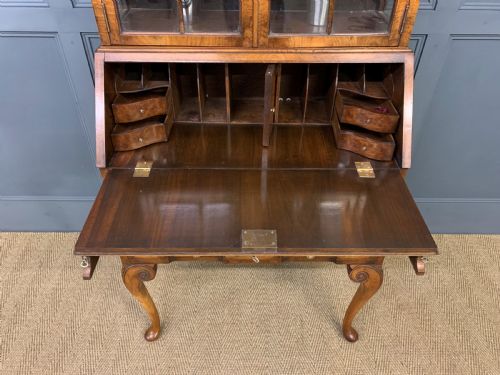 fig 1. Burr Walnut Bureau Cabinet by Maple and Co.