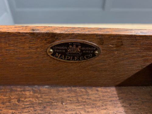fig 3. Burr Walnut Bureau Cabinet by Maple and Co.