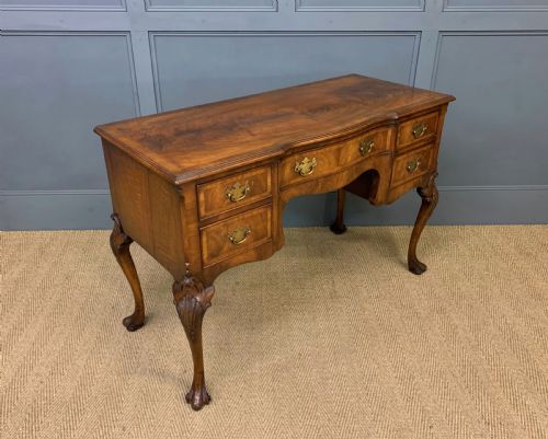 Queen Anne Style Burr Walnut Table