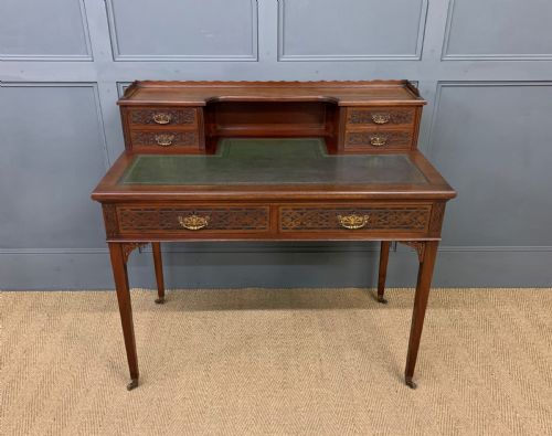 fig 1. Mahogany Writing Desk by Maple & Co