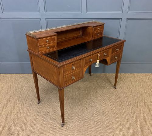 Edwardian Inlaid Mahogany Writing Desk