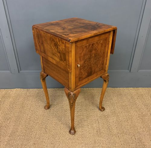 Burr Walnut Night Cupboard