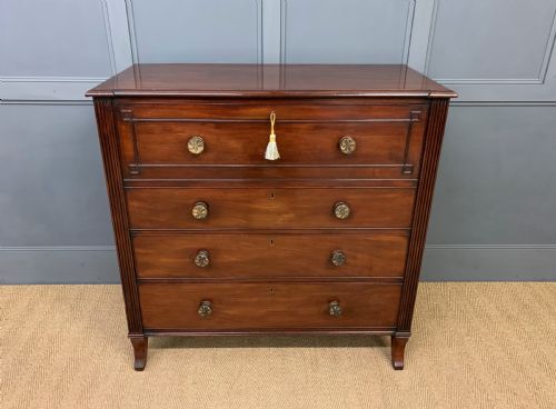 Georgian Mahogany Secretaire Chest of Drawers