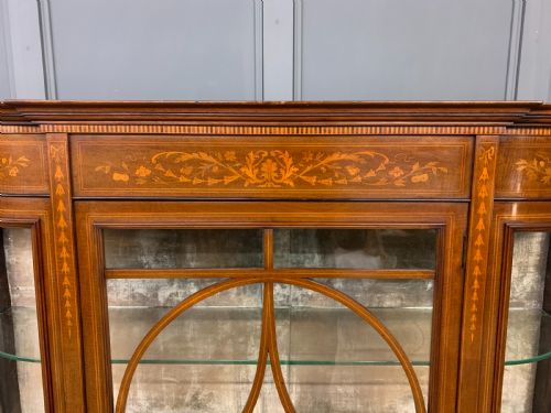 fig 1. Maple and Co Inlaid Mahogany Display Cabinet