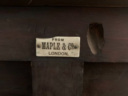 fig 4. Maple and Co Inlaid Mahogany Display Cabinet
