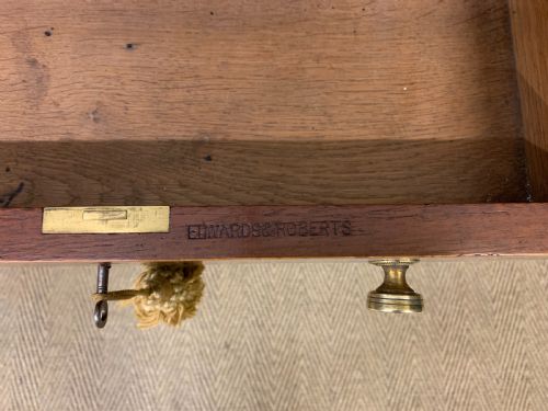 fig 1. Edwards and Roberts Inlaid Mahogany Writing Desk