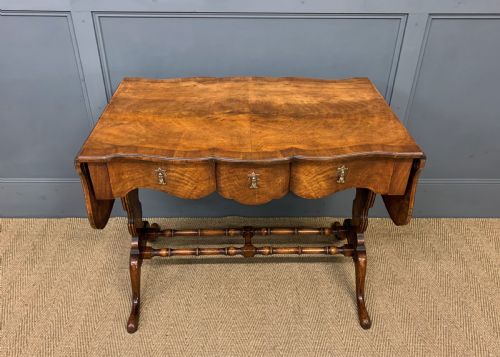 Burr Walnut Sofa Table