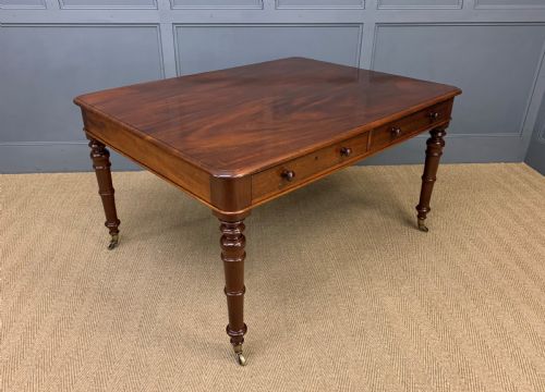 Victorian Mahogany Partners Writing Table