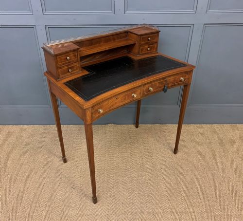 Edwardian Inlaid Mahogany Writing Desk