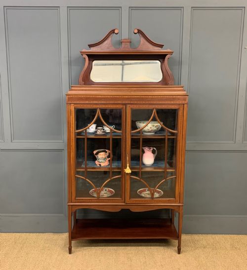 Inlaid Mahogany Edwardian Display Cabinet
