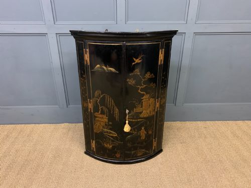 19th Century Chinoiserie Corner Cupboard