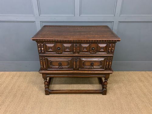 19th Century Oak Chest on Stand