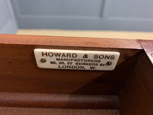 fig 2. Howard and Sons Inlaid Mahogany Cabinet