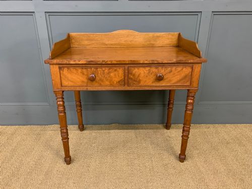 Victorian Mahogany 2 Drawer Side Table