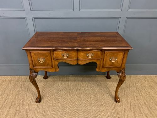 Burr Walnut Side Table/lowboy by Maples