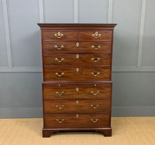 Georgian Mahogany Chest on Chest