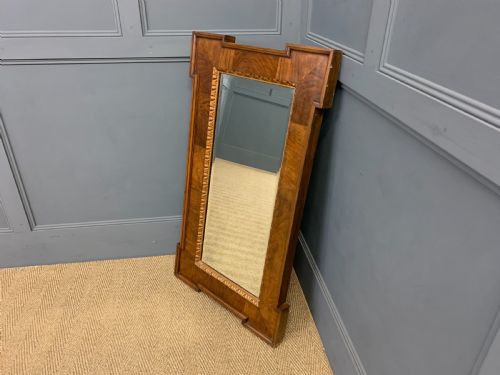Walnut and Gilt Wall Mirror