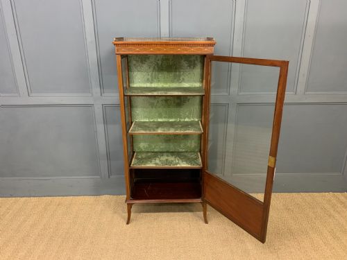 fig 4. Inlaid Mahogany Display Cabinet by Jas Shoolbred