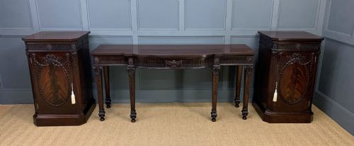 fig 1. Maple and Co Mahogany Dining Suite