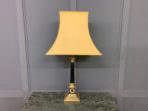 Corinthian Column Brass Table Lamp