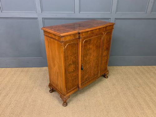 Burr Walnut Side Cupboard