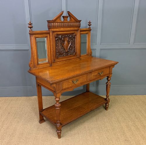 Victorian Carved Oak Table