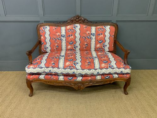 French Walnut Settee