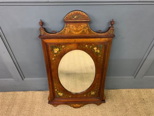 Edwardian Painted Mahogany Wall Mirror